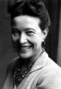 Simone de Beauvoir (1908-1986), filósofa y escritora francesa.